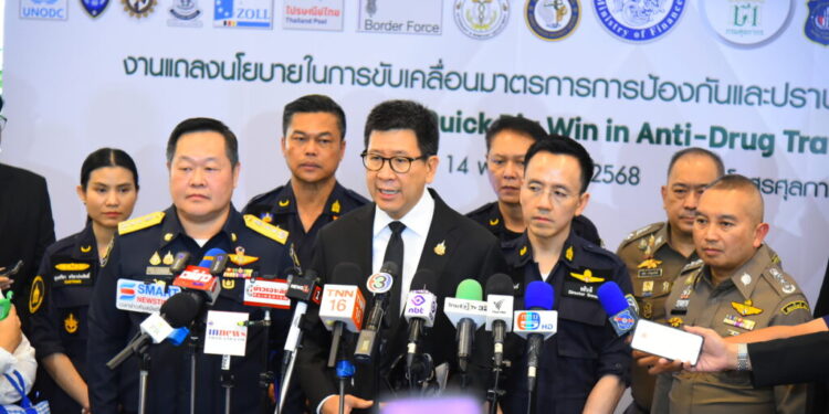 กรมศุลกากรจัดงานแถลงนโยบายในการขับเคลื่อนมาตรการการป้องกันและปราบปรามยาเสพติด (Quick Big Win in Anti-Drug Trafficking)
