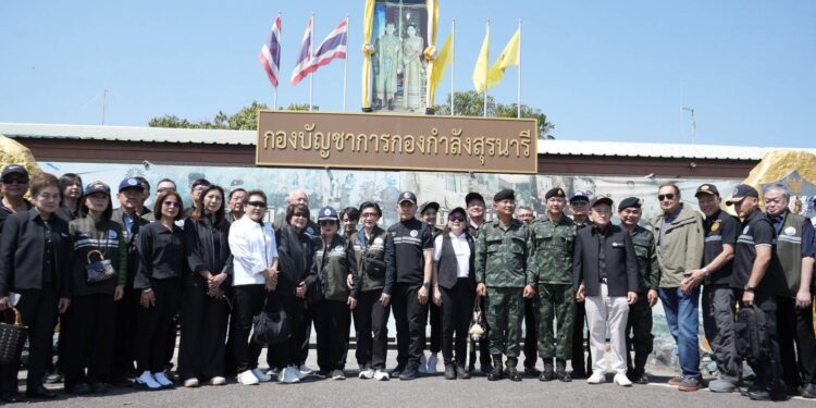 กอ.รมน.บินด่วนลงพื้นที่สุรินทร์ ขน “อวนยักษ์-บังเกอร์” เสริมแกร่งรั้วของชาติ สกัดภัยโดรน-เยียวยาครอบครัวผู้เสียสละ